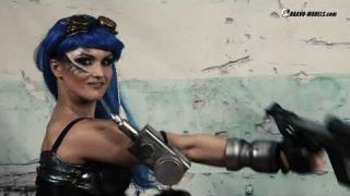 Future Warrior Girls - Barbara Bieber - Cyberpunk cosplay video photo content from Bravo Models CZ