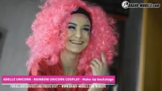 MakeUp backstage - Adelle Unicorn - Rainbow Unicorn cosplay content